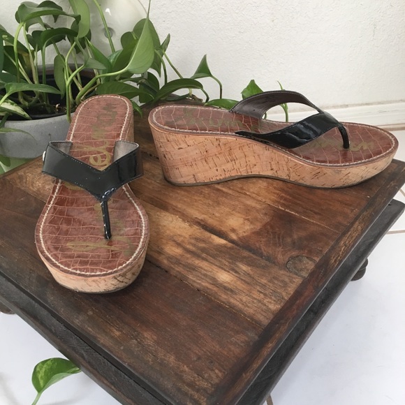 Sam Edelman cork wedge sandals - Picture 3 of 3